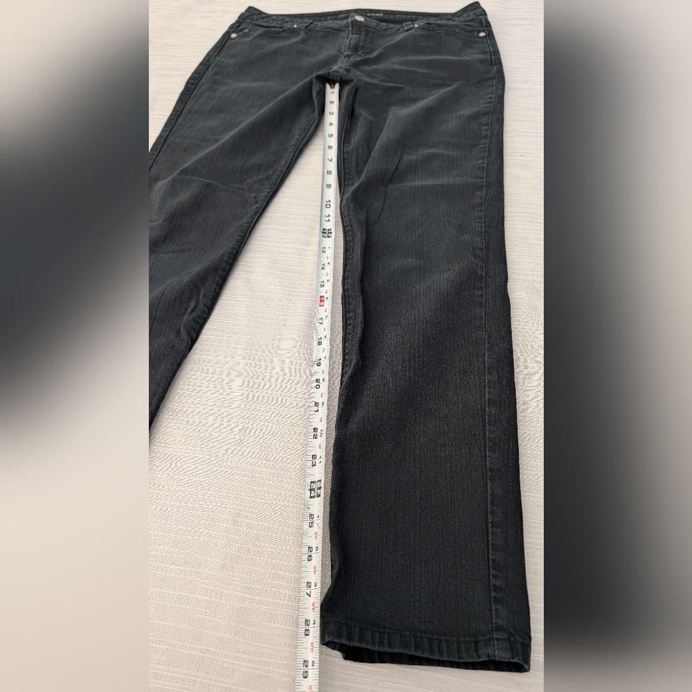 Michael Kors Black Denim Jeans Size 12 - Picture 12 of 13